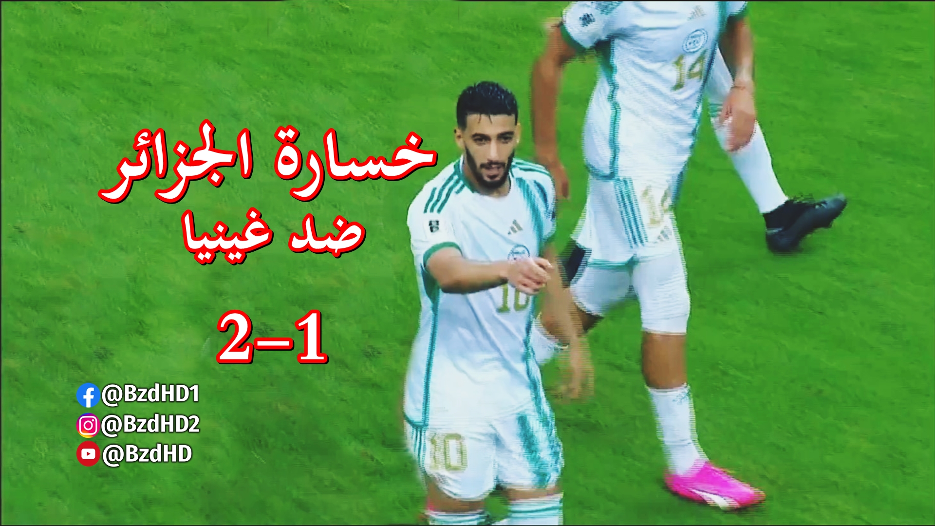 ملخص مباراة الجزائر و غينيا 1-2 تصفيات كاس العالم 11
